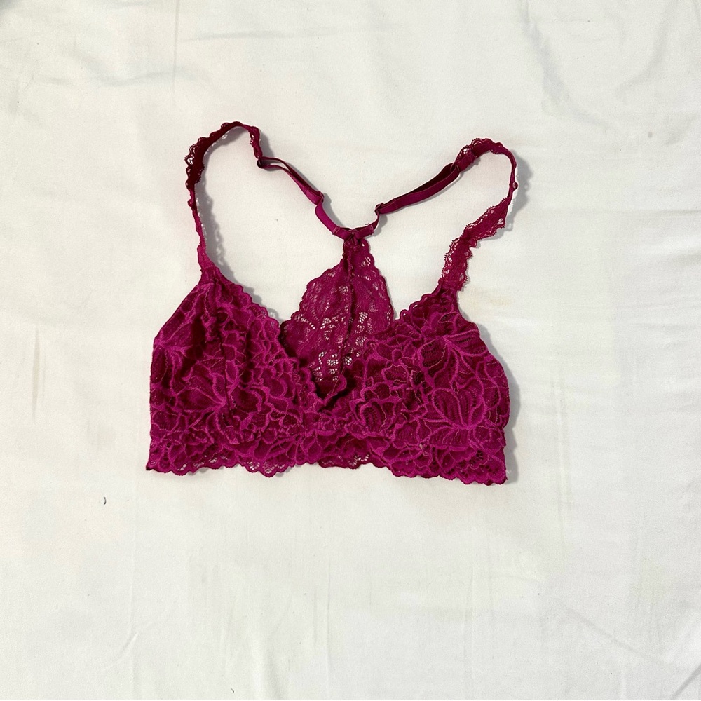 Xhilaration Lace Bralette in Magenta